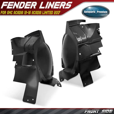 Forros de guardabarros interiores delanteros para GMC Acadia 2013-2016 Acadia Limited 2017 2 piezas Foto 1 de 4