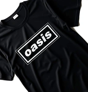 Oasis Logo T-Shirt S-4XL | Britpop Band Tee for 90s Music Lovers - Picture 1 of 4