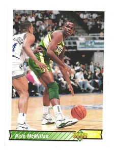 1992-93 Upper Deck NBA Basketball Seattle Supersonics Nate McMillan - Bild 1 von 2