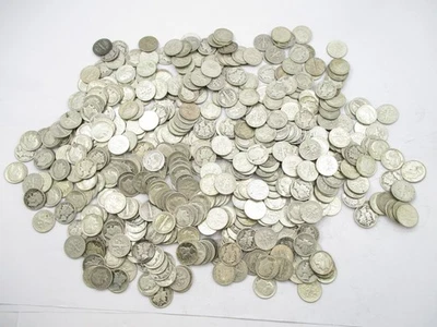 50.00 Face Value 90% Silver Coinage 500 Dimes 36.1 Oz ASW  No Reserve - Image 1 of 3