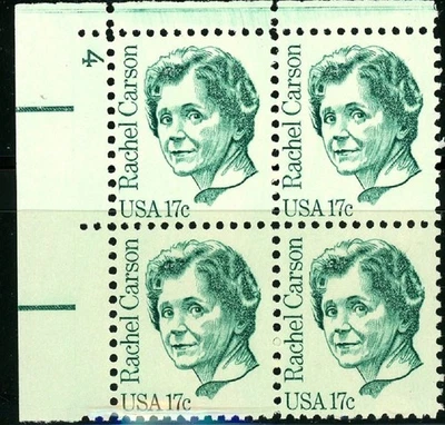 RACHAEL CARSON Plate Block Pl 4 MNH Scott 1857 Position May Vary from that Shown - Image 1 of 2