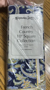 Keepsake Quilting - FRENCH COUNTRY 10 " Square Collection Fabric & Quilt Pattern - Picture 1 of 16