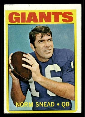 1972 Topps #118 Norm Snead - New York Giants (Low Grade) - Image 1 of 2