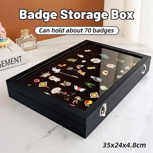 Jewellery Display Storage Box Dustproof Badge Brooch Case Organizer for Home AU - Picture 1 of 12