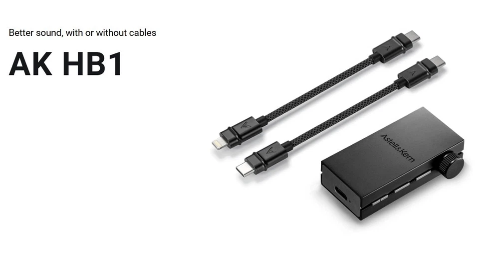 Astell&Kern AK HB1 ESS ES9281AC PRO 600mAh 3.5-4.4-mm Doble Salida Sombra Negro Foto 1 de 4