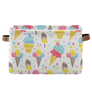 Caja de almacenamiento plegable para helados de lunares ALAZA cesta de almacenamiento contenedores organizadores... - Imagen 1 de 8