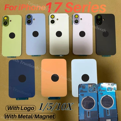 For iPhone17 17 Air 17 Pro Max Lot Back Glass Replacement With Metal Magnet - Image 1 of 4