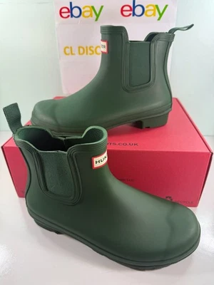 NEW Hunter Women's Original Chelsea Boots Rubber WFS2078RMA - FREESHIP - Image 1 of 4
