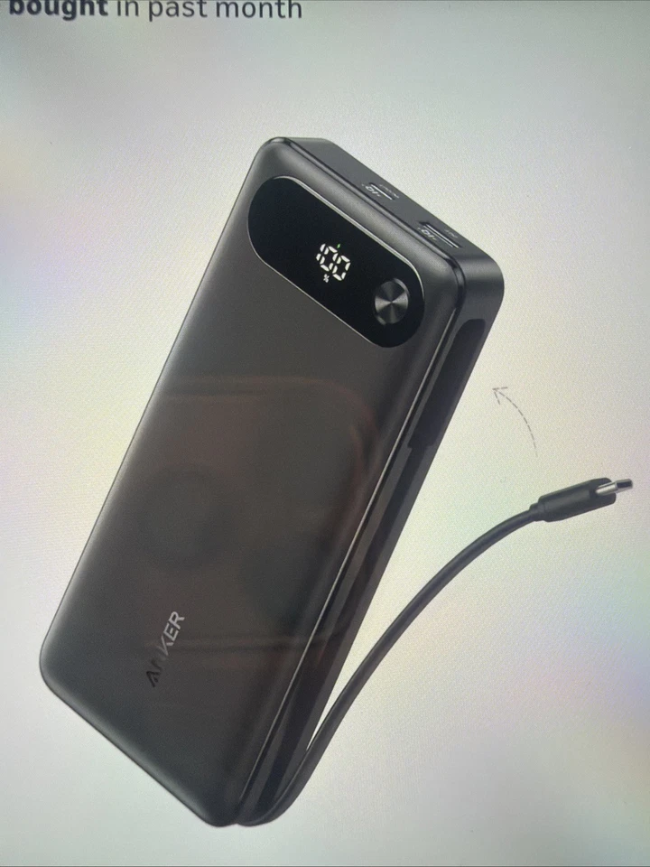 ANKER A1383 Power Bank (20K 87W Built-In USB-C Cable)