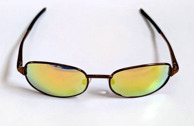 NWT Vintage 90's Rectangle Metal Designer Sport Sunglasses (S. Brown) - Image 1 of 4