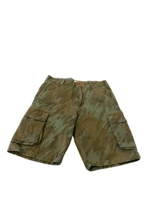 Mambo Men’s Cargo Shorts Size 32 Green Army Camouflage Pockets Surf Loud Dog - Picture 1 of 5