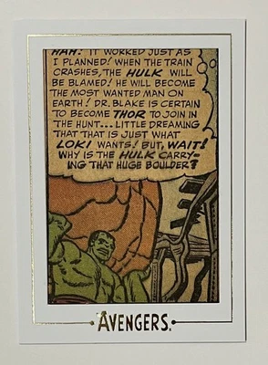 MARVEL COMIC CUT - 2015 - AVENGERS: SA - GOLD - AVGOLD1 - 44/78 - HULK - AV #1 - Image 1 of 4