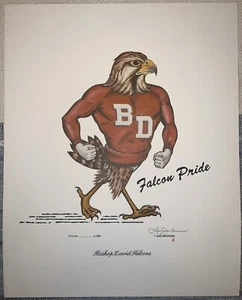 Vintage I. Lee Jackson Bishop David Falcons Limited Edition Signed Print - Picture 1 of 4