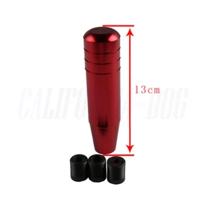 Long Plus Universal Manual Car Gear Stick Shift Knob Shifter Lever 13cm Red - Picture 1 of 6