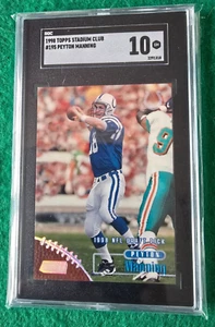 1998 Topps Stadium Club #195 Peyton Manning RC SGC 10 - Picture 1 of 2