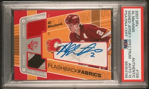 2007 Upper Deck SPx Al MacInnis FF DUAL GU JERSEY SIGNED /25, PSA AUTO 10 POP 1 - Bild 1 von 5