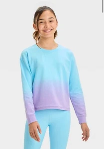 Girls' Lightweight Pullover Sweatshirt - All in Motion™ Blue S - Picture 1 of 1
