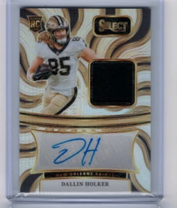 2024 Panini Select Dallin Holker Rookie Jersey Prizm Auto RC #'ed 106/199 - Picture 1 of 1