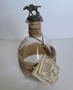 ๐ Blanton's Kentucky Bourbon Whiskey Bottle with Jockey Topper & Original Label - Picture 1 of 6