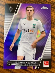 FLORIAN NEUHAUS 2021-22 Topps Chrome Bundesliga Purple Refractor 52/299 - Picture 1 of 2