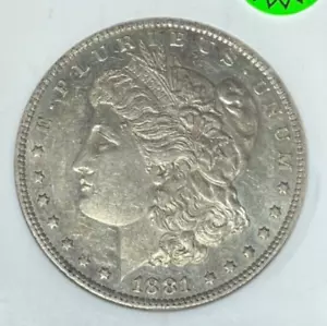 1881-O MORGAN SILVER DOLLAR~ANACS AU 55 VAM 27 "HOT 50" ~NICE COIN~REF#313 - Picture 1 of 4