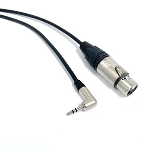 Cavo Aux Microfono Neutrik, da Jack 3,5 Stereo Angolo 90 a Cannon XLR - Foto 1 di 4