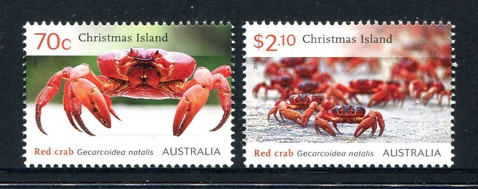 2014 Christmas Island Red Crab Migration - MUH Complete Set - image 1 of 1