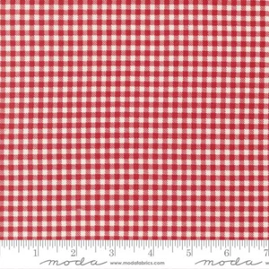 Moda Fabric Vintage Brands - Vintage Farm Girl Red - Sold by the Half Yard - Picture 1 of 1