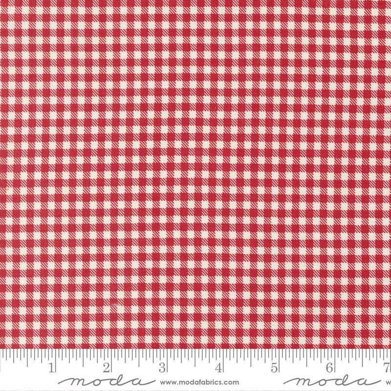 Moda Fabric Vintage Brands - Vintage Farm Girl Red - Sold by the Half Yard - Image 1 of 1
