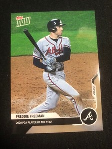 2020 Topps Now Player's Choice Award Freddie Freeman Braves PCA1 /219 Made