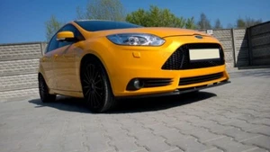 For Ford Focus Mk3 St Preface Front Diffuser Diffusor Maxton Design Gloss Black - Picture 1 of 6
