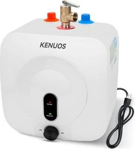 2,5 Gallonen Mini Tank Warmwasserbereiter, Unter der Spüle Instant Warmwasser, 1500 W 120 V klein - Bild 1 von 8