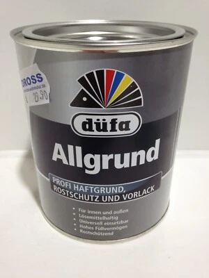 Düfa Meffert Profi Allgund Oxydrot 2,5/0,75/0,375L Zink Aluminium Grundierung