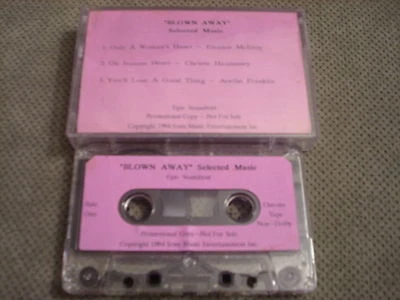VERY RARE PROMO Blown Away CASSETTE TAPE soundtrack Aretha Franklin 2 UNRELEASED - Image 1 of 2