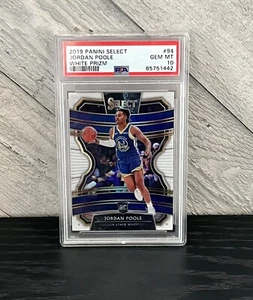 Tarjeta de novato radiocontrol rara Jordan Poole 2019-20 Select RC #94 White Prizm/149 PSA 10 - Imagen 1 de 3
