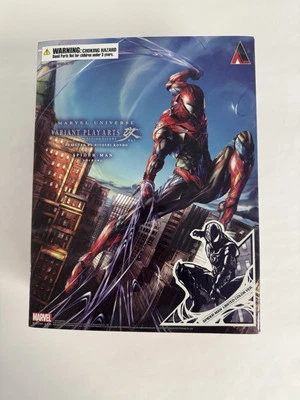 Square Enix Marvel Spider-Man (traje negro) variante Play Arts Kai Symbiote FIGURA Foto 1 de 4