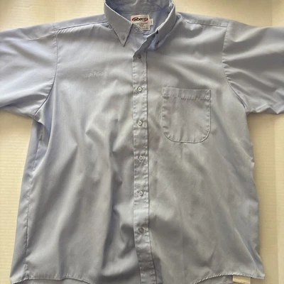 Camisa Uniforme Elbeco Azul Claro Manga Corta Talla 17 Oficina de Correos Foto 1 de 4