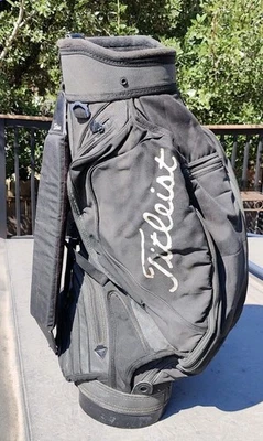 Vintage Titleist 6-way Divider Golf Cart Bag Carry 10 Pockets  - Image 1 of 4