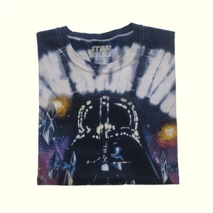 STAR WARS DARTH VADER VTG Y2K TIE DYE SLEEVELESS AOP ALL OVER PRINT T SHIRT SZ M - Picture 1 of 6