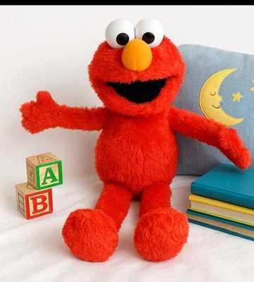 Sesame Street Singing & Snoring Elmo Plush 2012 Hasbro Interactive Talking Toy l - Image 1 of 4