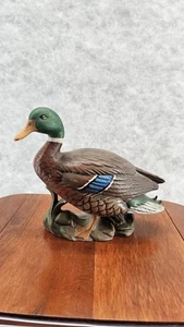 Vintage Ceramic Mallard Duck Cabin Lake Home Man Cave Gift for Him 1984 - Picture 1 of 7