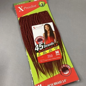 Cabello de ganchillo preen bucle trenzado caja cobre mediano #350 14" 45 hebras - Imagen 1 de 6