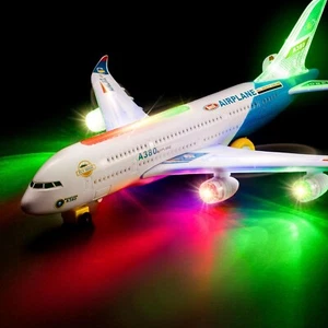Avion De Juguete Para Niños Con Luces Y Sonidos Movimiento Rebote Fijo Regalo - Picture 1 of 7