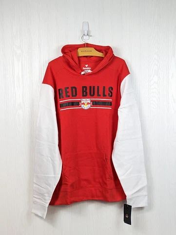 Fanatics Men's MLS New York Red Bulls Pullover Hooded Logo Sweatshirt Size 2XL Cover