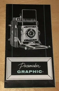 Pacemaker Graphic 1956 Brochure Polaroid Camera Graflite Grafmatic Film Holder - Picture 1 of 9