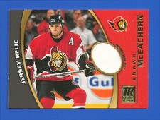 Shawn McEachern - 2001-02 Topps Reserve Game Worn Jersey Relic Card TR-SM Ottawa