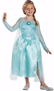 NUOVO Disney Frozen Elsa Regina delle Nevi Costume Halloween di Travestimento, M (7-8) - Foto 1 di 11