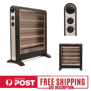 Adjustable 2400W Quartz Radiant Heater – 2 Heat Levels for Home, Lounge, or Bedr - Picture 1 of 9