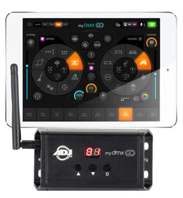 ADJ mydmx GO Wireless DMX Steuerung für iPad oder Android Tablet App Beleuchtung - Bild 1 von 4