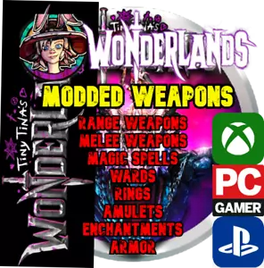 Tiny Tina's Wonderlands GODMODE Weapons XBOX PLAYSTATION PC Modded ONLINE NOW - Picture 1 of 114